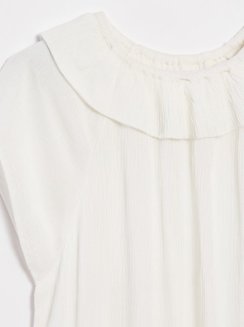 Blusa leggera senza maniche tinta unita - Kiabi