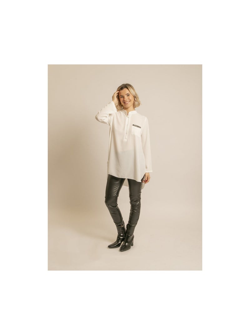 Blusa lunga OCELLINA Bianco - Kiabi