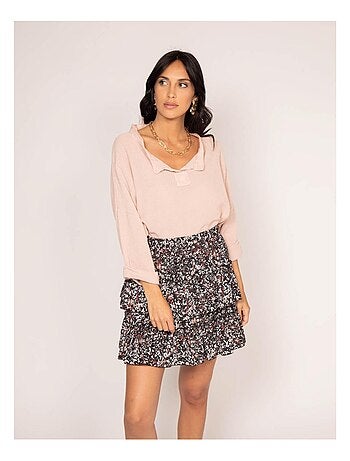 Blusa maniche 3/4 FIORETA