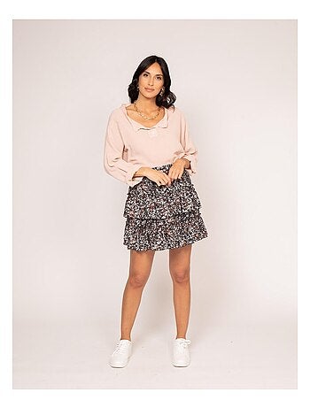 Blusa maniche 3/4 FIORETA
