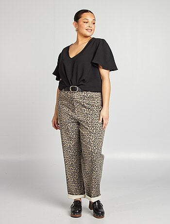 Blusa maniche corte tinta unita Maniche blusa maniche corte