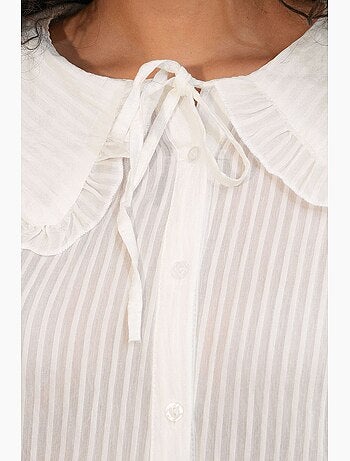 Blusa misto viscosa colletto peter pan bdart