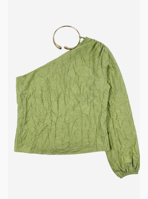 Blusa monospalla in popeline di cotone con cut-out my fashion - Kiabi Blusa monospalla in popeline di cotone con cut-out my fashion - Kiabi