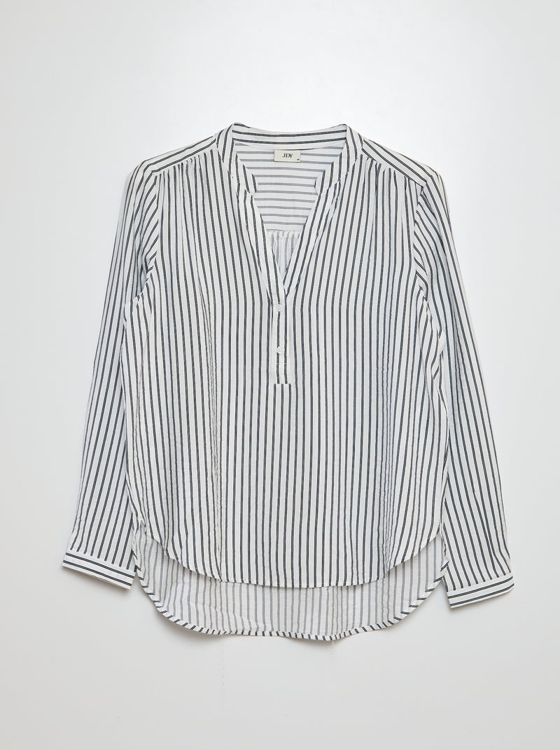 Blusa morbida a righe BIANCO - Kiabi