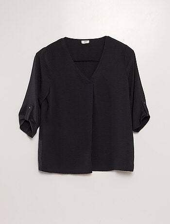 Blusa morbida con maniche 3/4