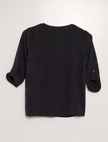 Blusa morbida con maniche 3/4