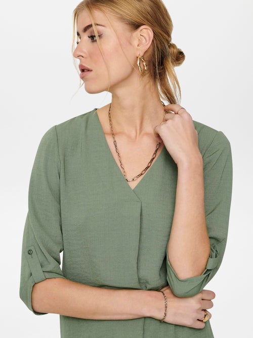 Blusa morbida con maniche 3/4 - Kiabi