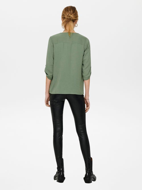 Blusa morbida con maniche 3/4 - Kiabi