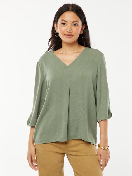 Blusa morbida maniche 3/4 'JDY' - Kiabi