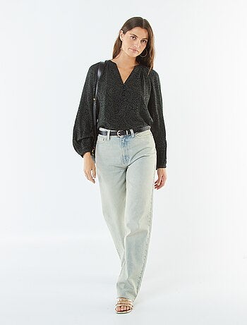 Blusa morbida stampata