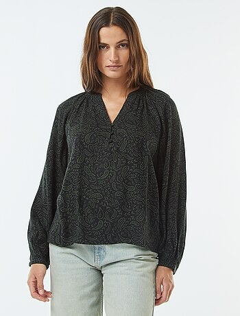 Blusa morbida stampata