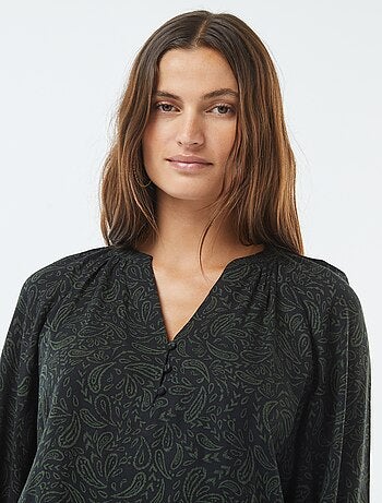 Blusa morbida stampata