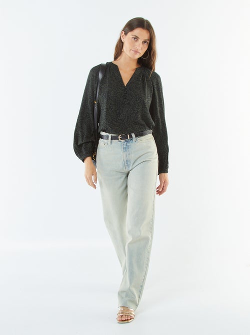 Blusa morbida stampata - Kiabi