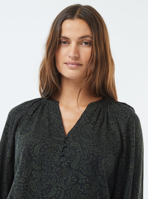 Blusa morbida stampata - Kiabi