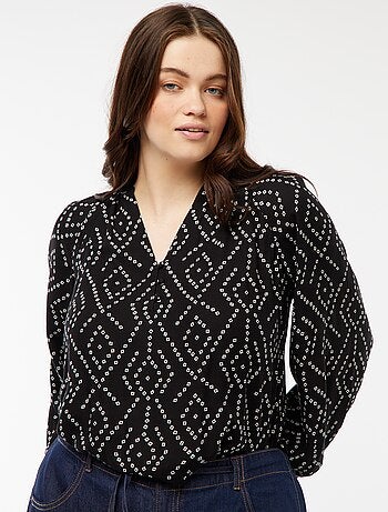 Blusa morbida stampata