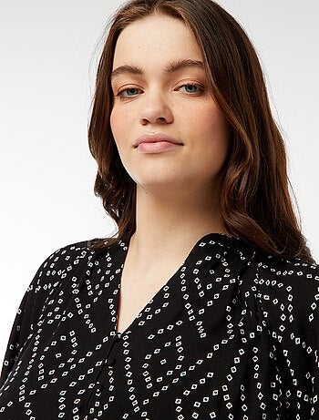 Blusa morbida stampata
