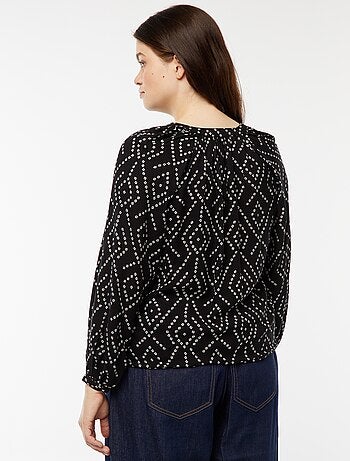 Blusa morbida stampata