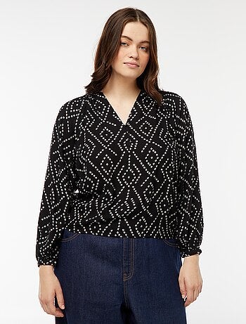 Blusa morbida stampata