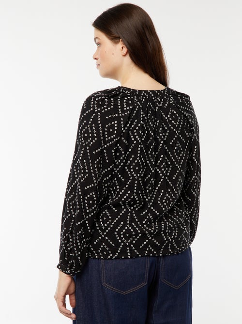 Blusa morbida stampata - Kiabi