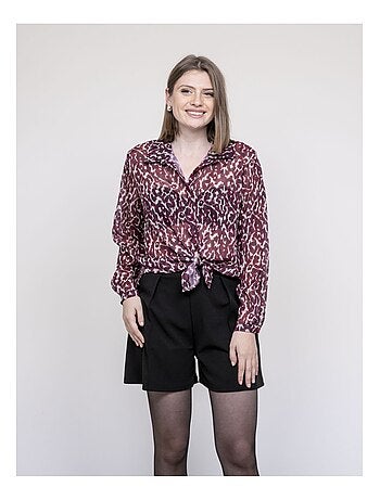 Blusa motivo leopardo ONESINE