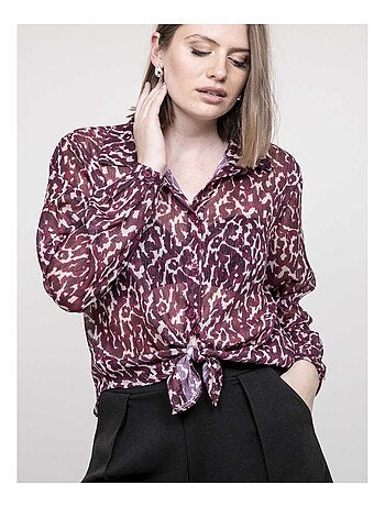 Blusa motivo leopardo ONESINE