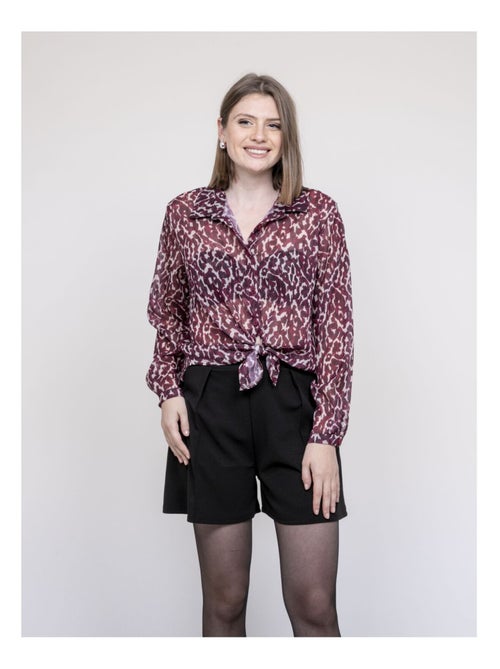 Blusa motivo leopardo ONESINE - Kiabi