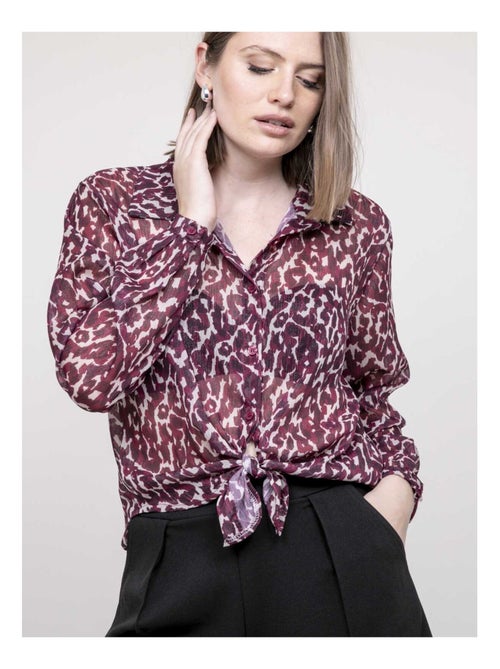 Blusa motivo leopardo ONESINE - Kiabi