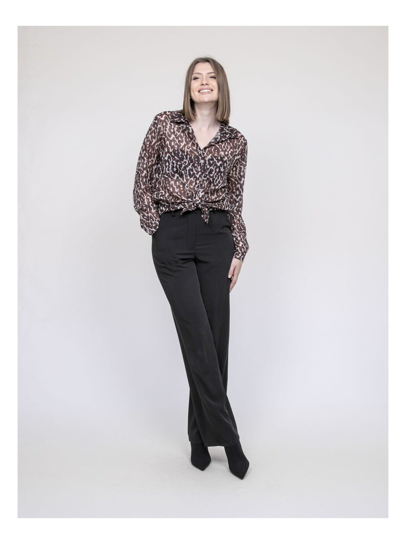 Blusa motivo leopardo ONESINE Marrone - Kiabi