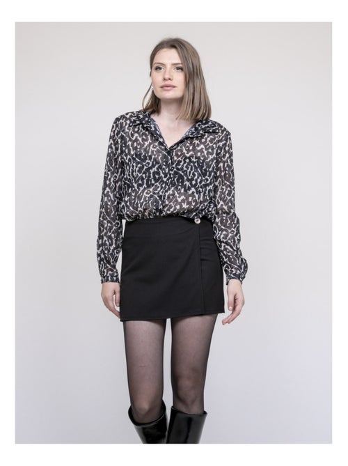 Blusa motivo leopardo ONESINE - Kiabi