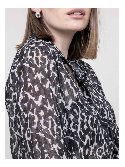 Blusa motivo leopardo ONESINE - Kiabi