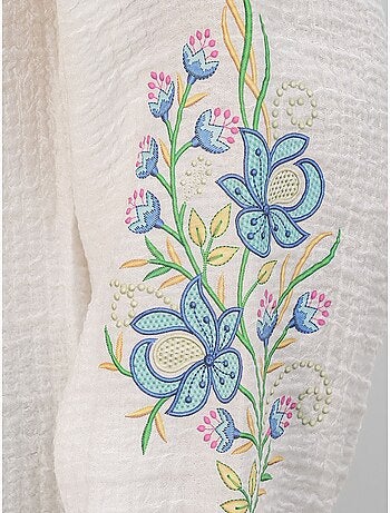 Blusa oversize in crêpe ricamato bdart