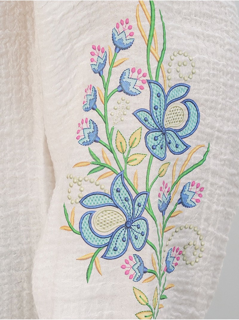 Blusa oversize in crêpe ricamato bdart Bianco sporco - Kiabi