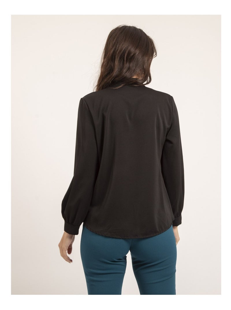Blusa plissée OANA Nero - Kiabi