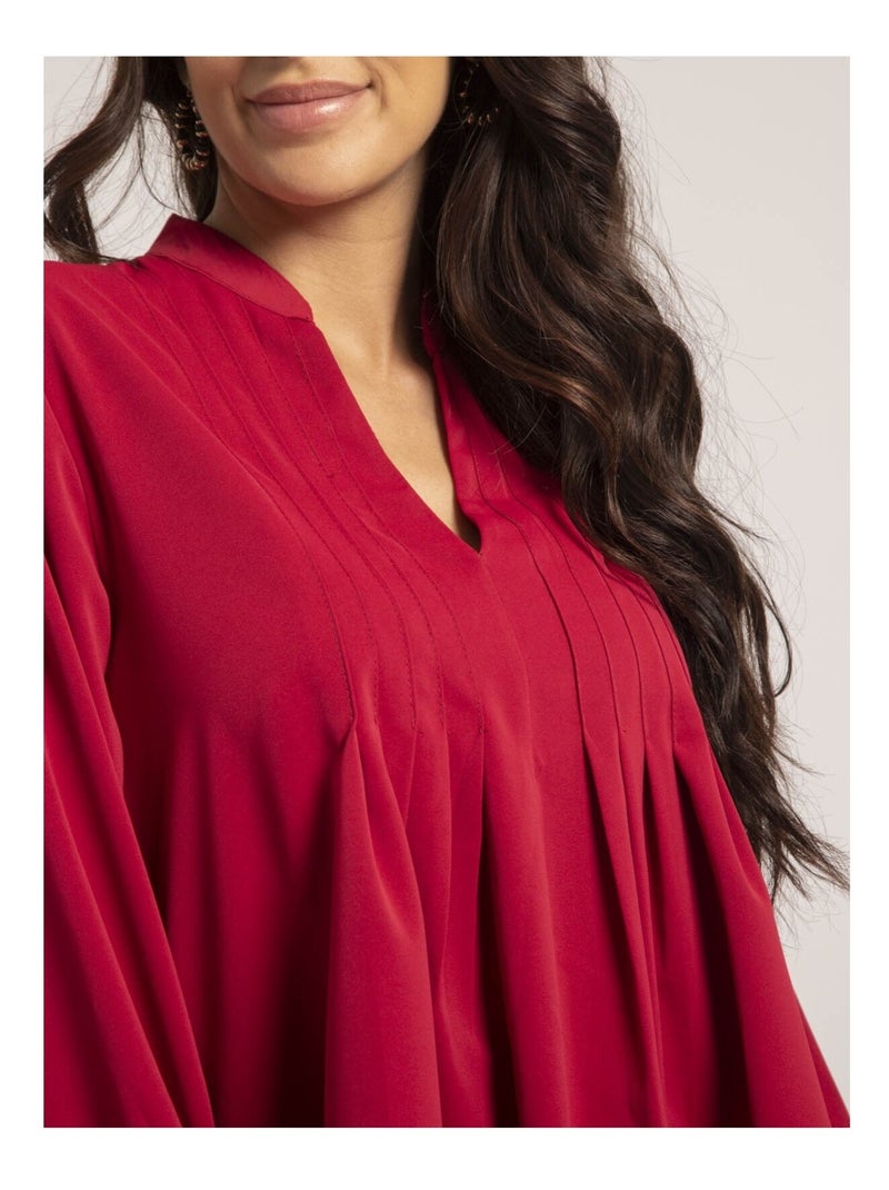 Blusa plissée OANA Rosso - Kiabi