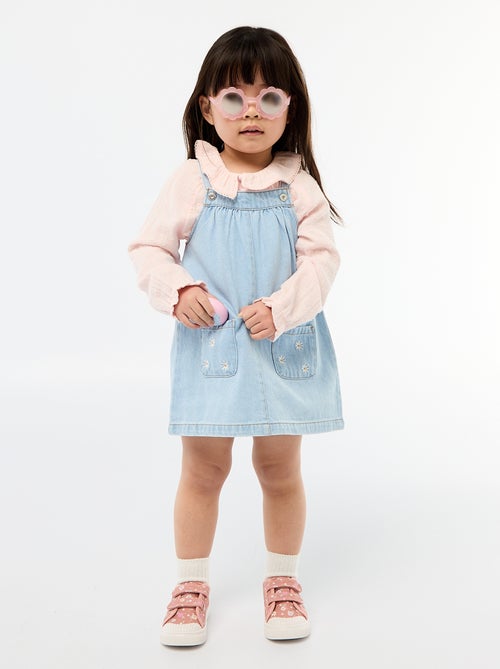 Blusa plumetis in garza di cotone - Kiabi