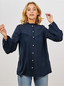 Blusa ricamo inglese - Kiabi