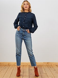 Blusa ricamo inglese - Kiabi