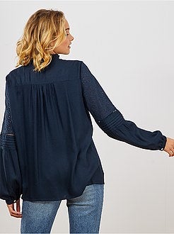 Blusa ricamo inglese - Kiabi