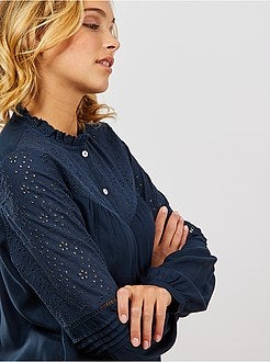 Blusa ricamo inglese - Kiabi