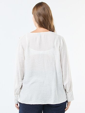 Blusa satinata con colletto alla Claudine 'Vero Moda'