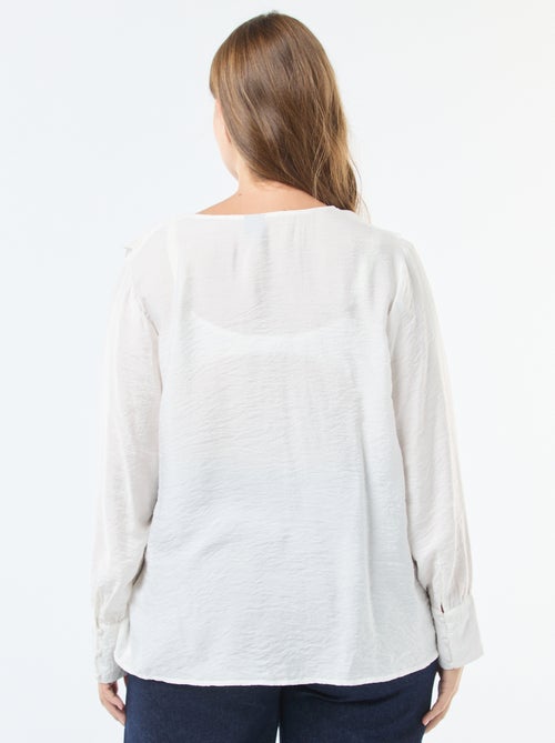 Blusa satinata con colletto alla Claudine 'Vero Moda' - Kiabi