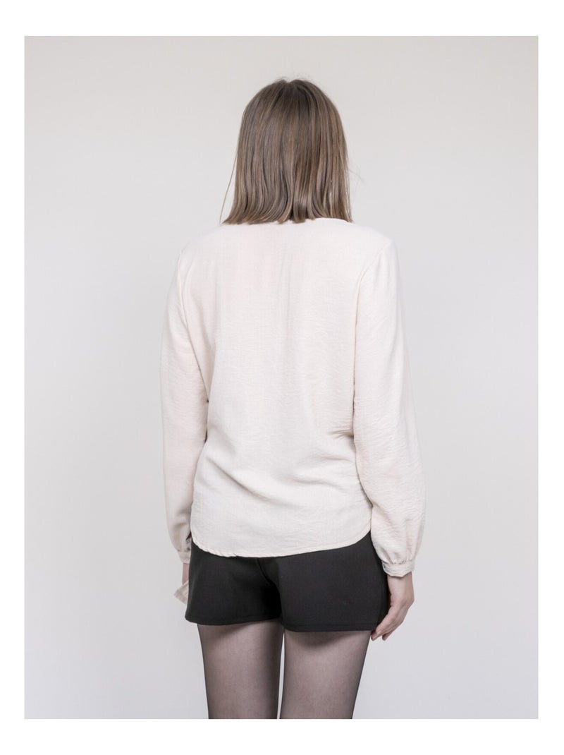 Blusa satinata ONESTA Ecru - Kiabi