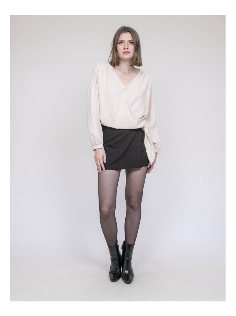 Blusa satinata ONESTA Ecru - Kiabi