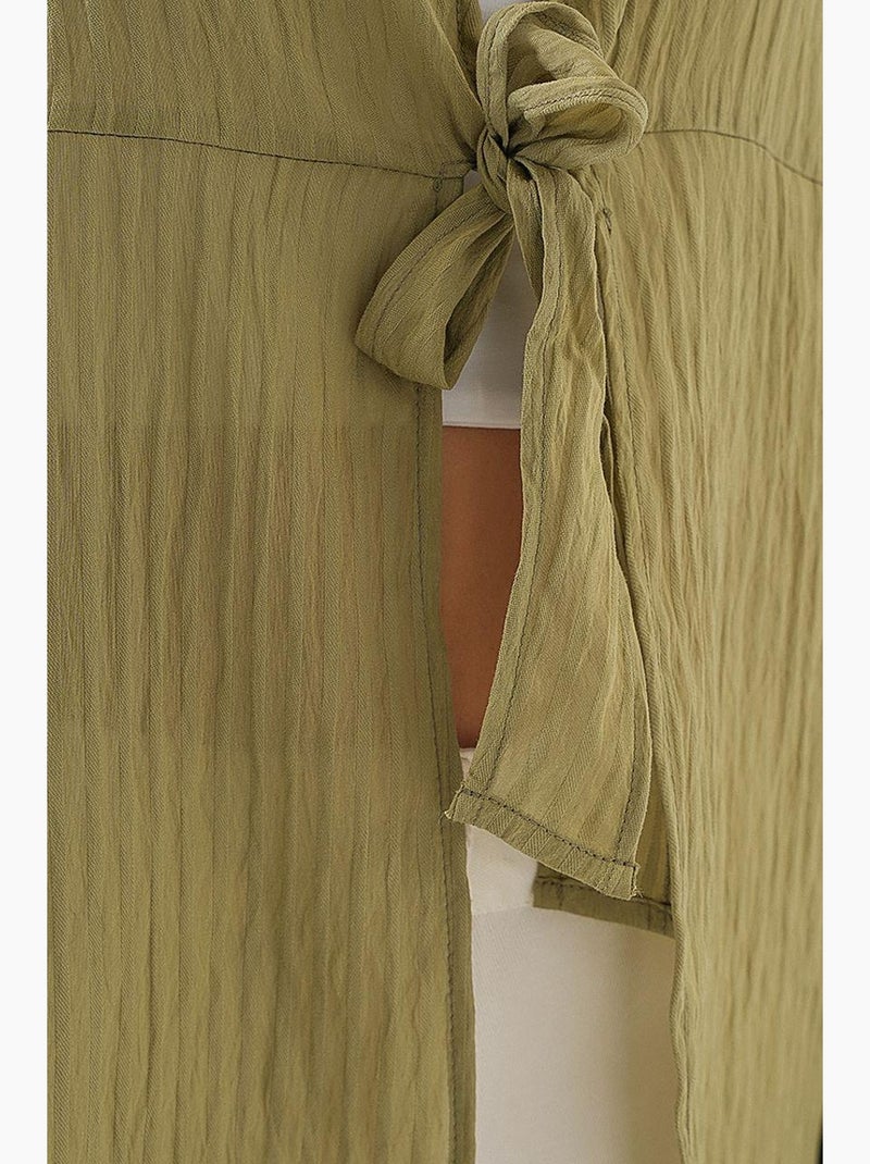 Blusa scollo a v con fiocco bdart Verde pastello - Kiabi