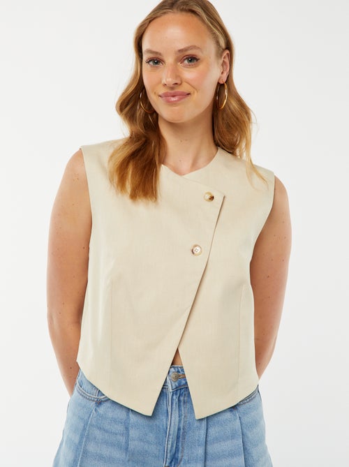 Blusa senza maniche asimmetrica - Kiabi