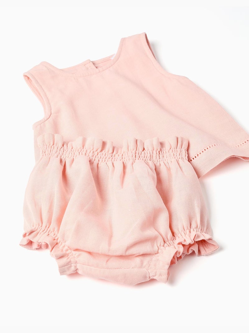 Blusa senza maniche + bloomers B&S Rosa chiaro - Kiabi