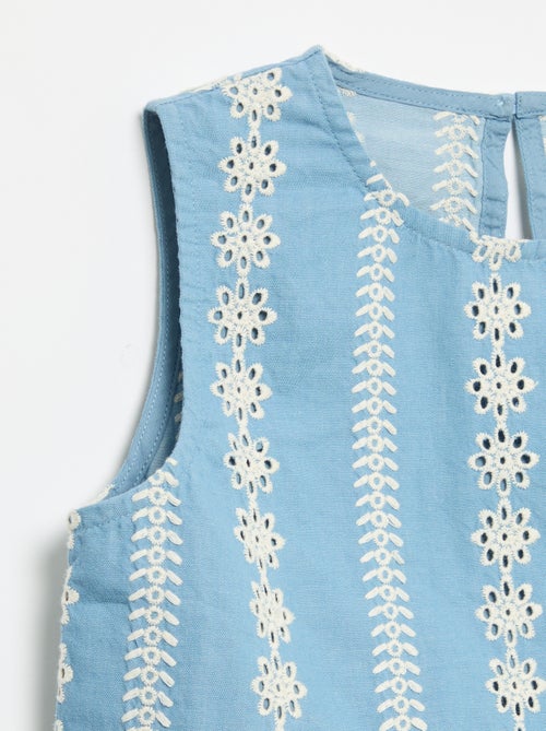 Blusa senza maniche con ricami all-over - Kiabi