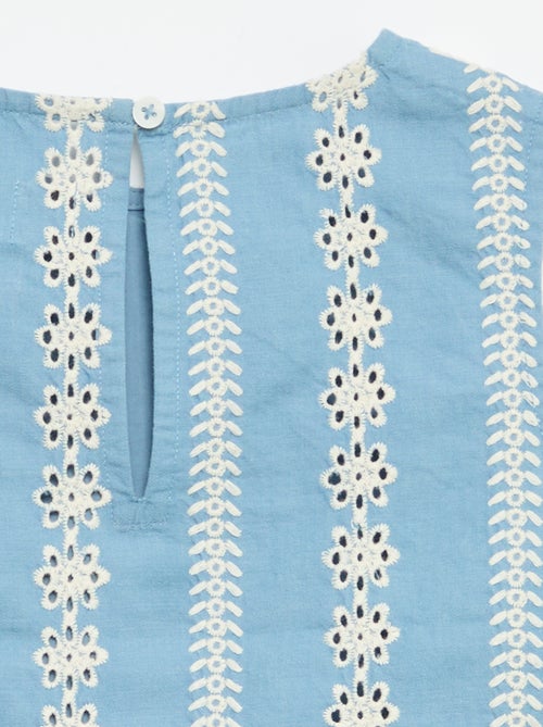Blusa senza maniche con ricami all-over - Kiabi