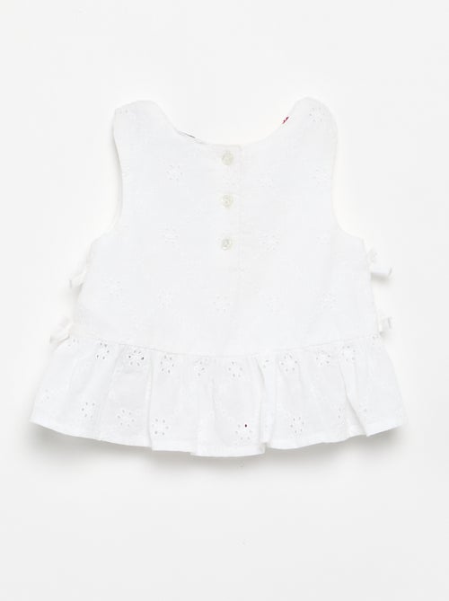 Blusa senza maniche con ricami - Kiabi