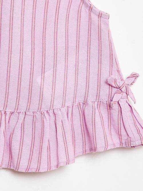 Blusa senza maniche con volant e fiocchi - Kiabi